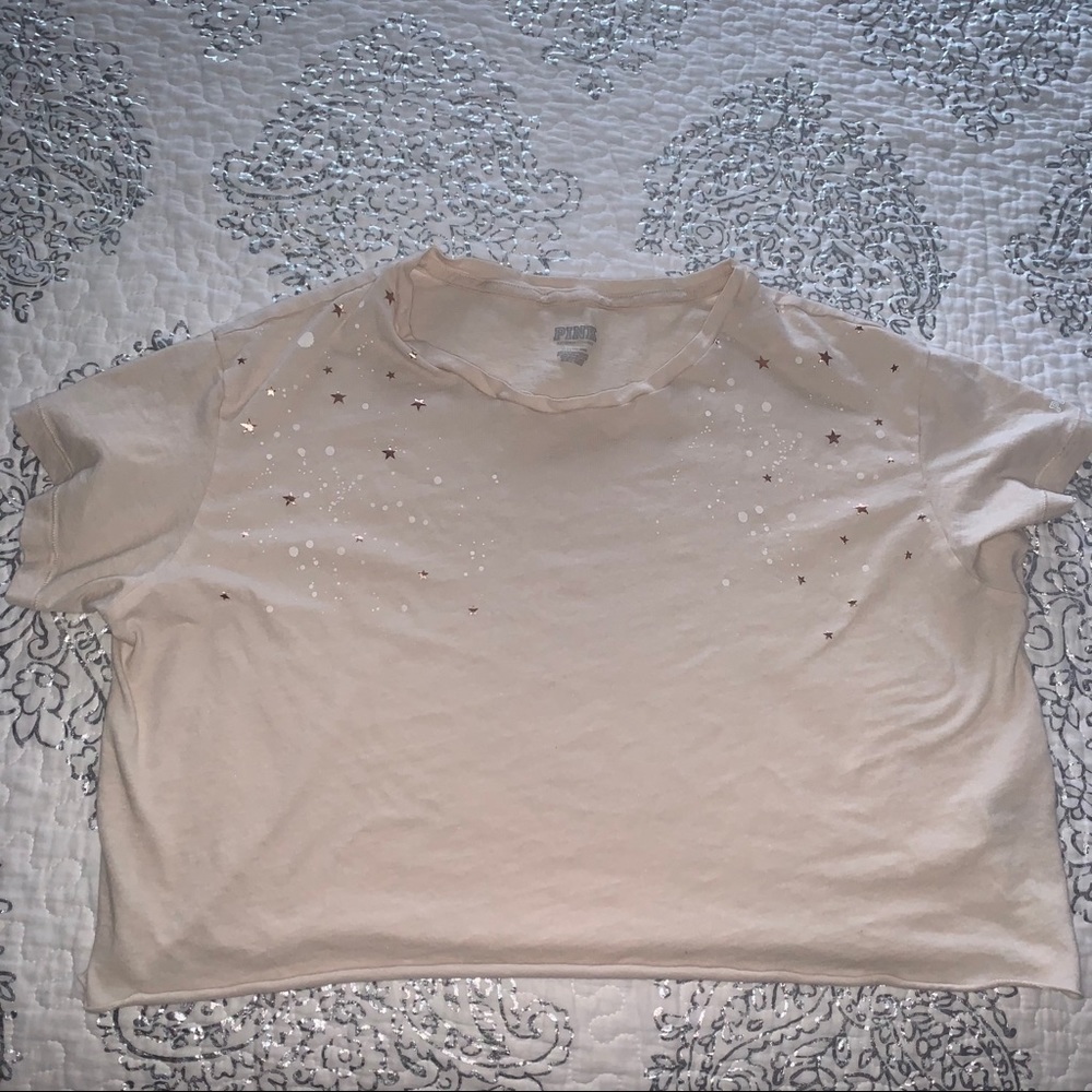 PINK Victoria’s Secret stars crop top size L